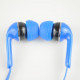 Наушники M2 Blue, Mini jack (3.5 мм), вакуумные, микрофон на проводе